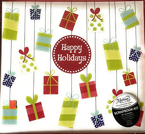 Markings by C.R. Gibson Happy Holidays"Presents" Scrapbook Kit