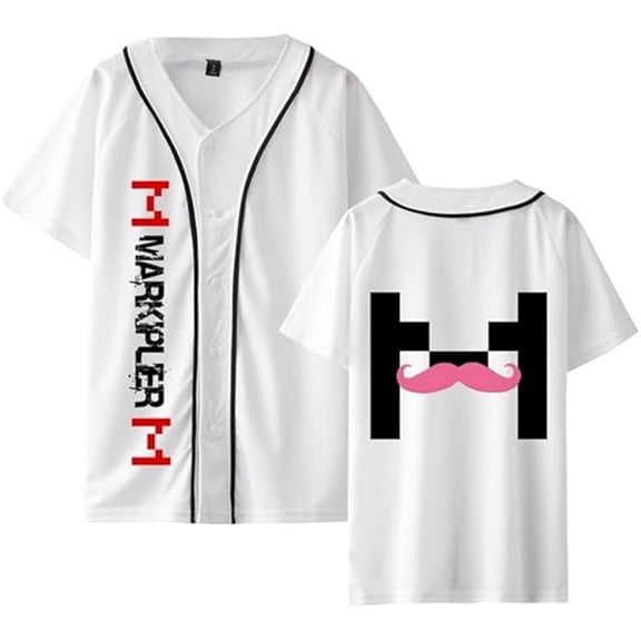 Markiplier Baseball Tee Summer New Printed Cool Streetwear Women Men Casual Short Sleeve