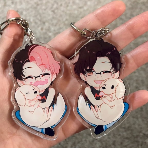 Markiplier and Chica keychain - youtuber Mark let's play (1 keychain)
