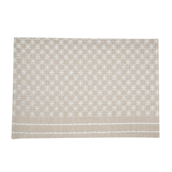 Markle Jacquard Clay Cotton Woven Placemats Set of 6, 13" x 19"