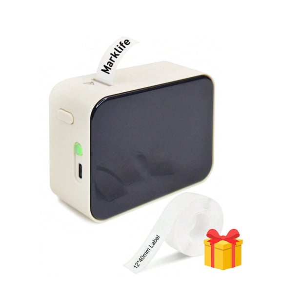 Marklife P15 Label Printer, Similar to D11, D110, D101, Q30 Models, Portable Inkless Wireless Bluetooth Thermal Label Maker & Labeler