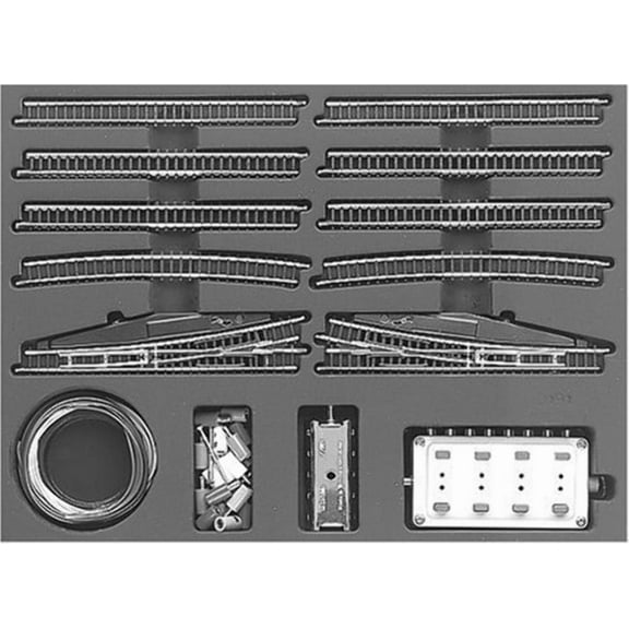 Marklin E Extension Set with Electric Turnouts Z scale