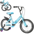 thumbnail image 1 of Marknig 14" 16" 18" Folding Kids Bike with Removable Training Wheels, Children's Bicycle for Boys & Girls Ages 3-9 Years, Easy-Storage Toddler Bike, 1 of 8