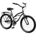 thumbnail image 1 of Marknig 26" Cruiser Bike, 1-Speed Beach & City Cruiser Bicycle for Adult Women and Men with Rear Rack, Black, 1 of 11