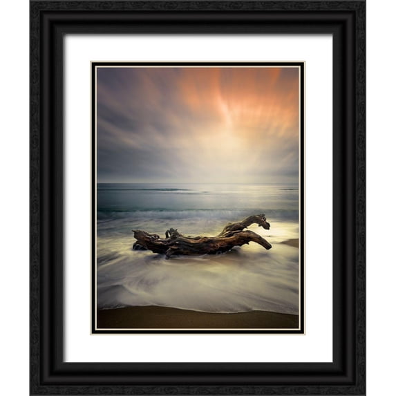 Markova, Albena 26x32 Black Ornate Wood Framed with Double Matting Museum Art Print Titled - Morning Light