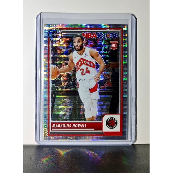 Markquis Nowell 2023-24 Panini Premium NBA Hoops #57 Rookie Pulsar Prizm Raptors