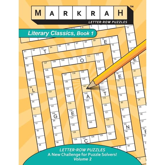 Markrah Letter-Row Puzzles MARKRAH LETTER-ROW PUZZLES Literary Classics, Book 1, Book 2, (Paperback)