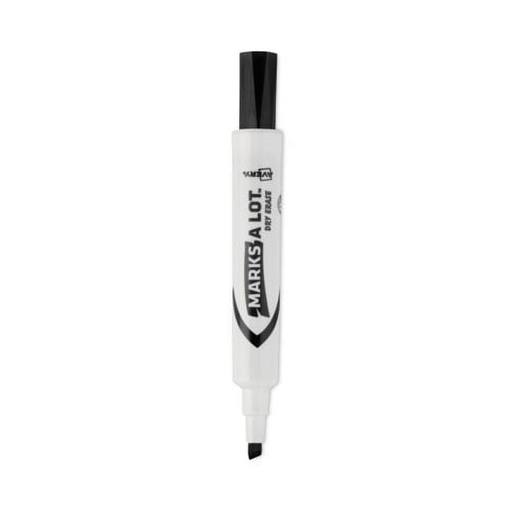 MARKS A LOT Desk-Style Dry Erase Marker Value Pack, Broad Chisel Tip, Black, 36/Pack (98207) MARKS A LOT Desk-Style Dry Erase Marker Value Pack, Broad Chisel Tip, Black, 36/Pack (98207)