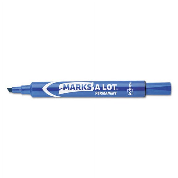 Marks A Lot Large Desk-Style Permanent Marker Value Pack, Broad Chisel Tip, Black, 36/pack (98206) | Bundle of 2 Packs