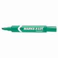 thumbnail image 1 of Marks-A-Lot  Permanent Marker Regular Chisel Tip Green Dozen - Green, 1 of 1