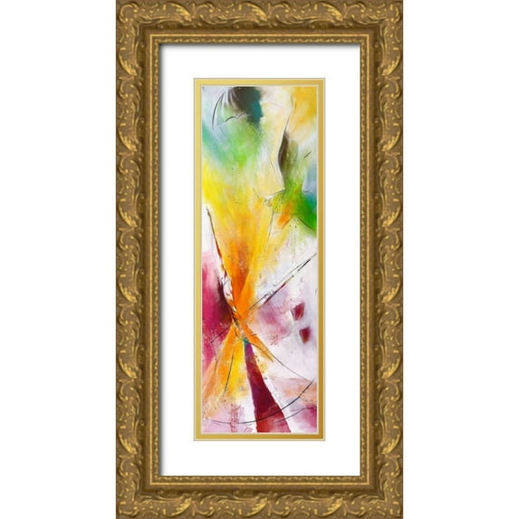 Marks, Rita 11x24 Gold Ornate Wood Framed with Double Matting Museum Art Print Titled - Leichtes Sein