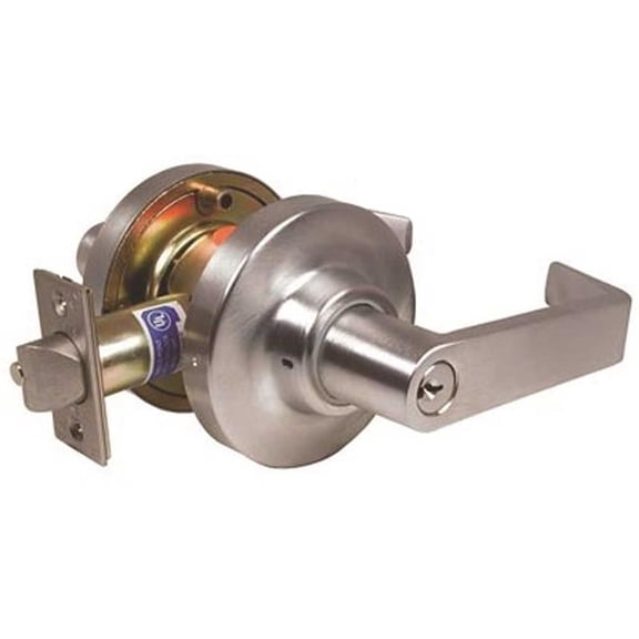 Marks USA  2.75 in. Grade One Classroom Door Lever 26D Lockset for Interchangeable Cores, Satin Chrome