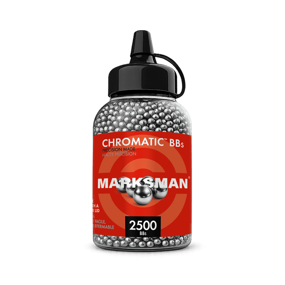 Marksman Chromatic Steel BB's, 4.5 mm, 2500 Count Airgun Ammunition