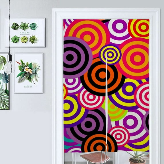 Marksman Objective Patterning Door Curtain Nordic Living Room DoorCurtain Porch Partition Curtain Kitchen Rative Half Curtain