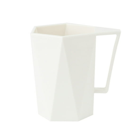Markun Creative Geometric Toothbrush Cup for Bathroom,Modern Design Rinse Cup for Morning Routine,Stylish Bathroom Drinking Mug for Gargling