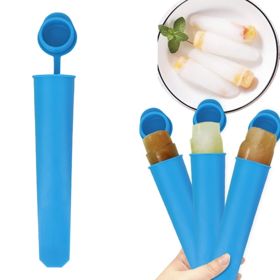 Markun Large Silicone Ice Pop Mold，Handheld Popsicle Maker with Lid，Connected Ice Cream Mold