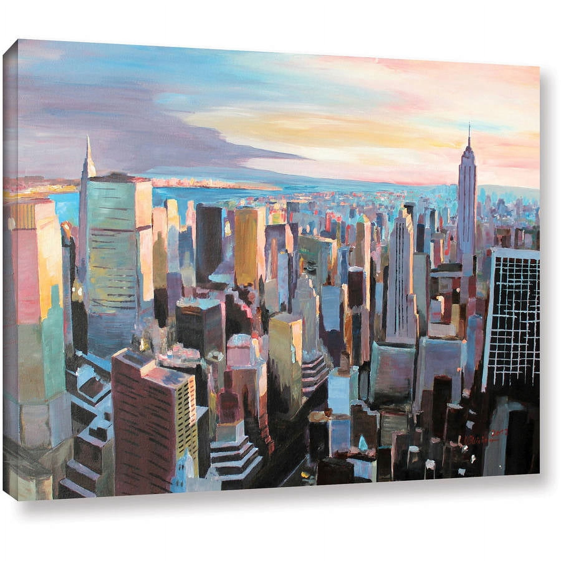 Markus Bleichner "New York City Skyline in Sunlight" Gallery Wrapped Canvas