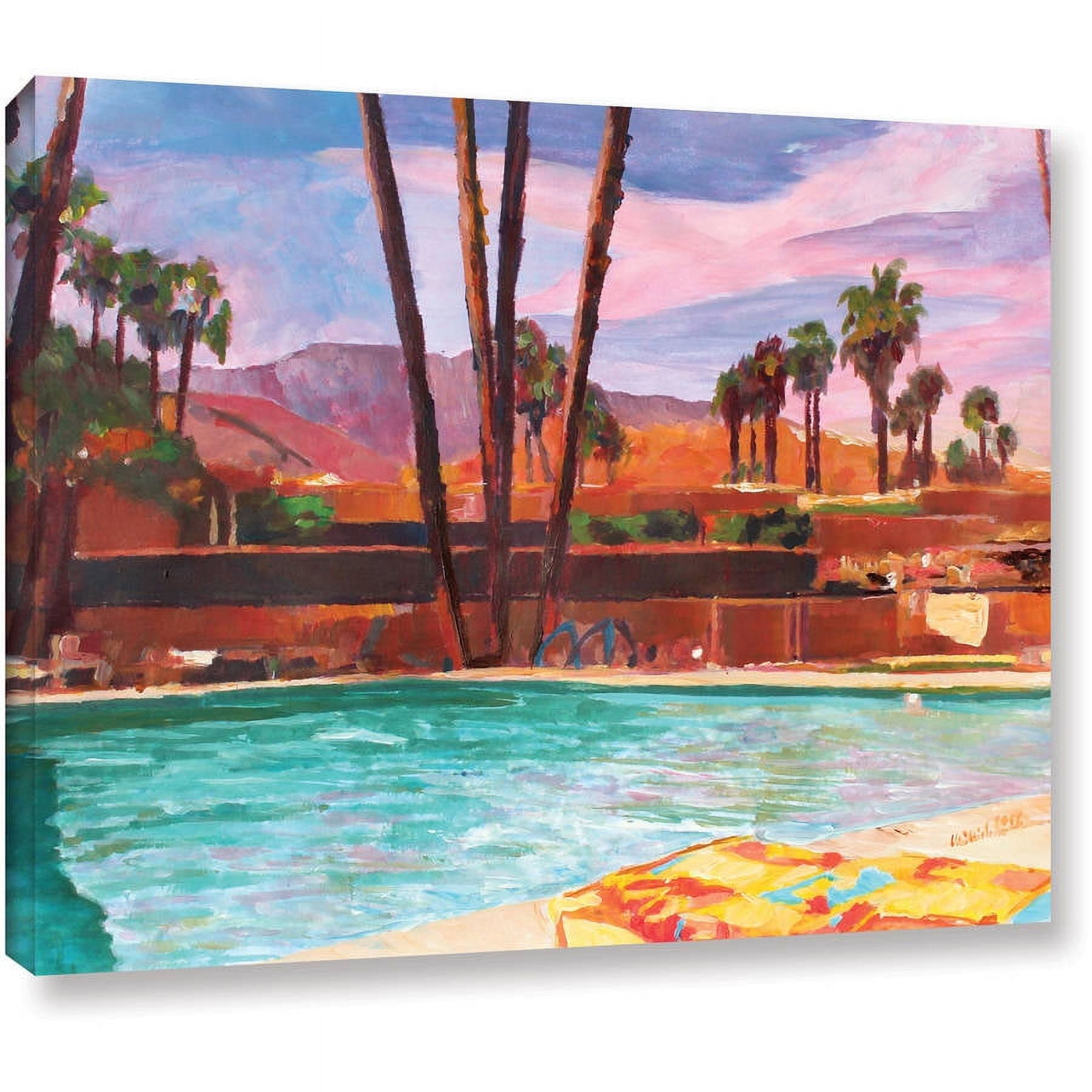 Markus Bleichner "The Palm Springs Pool" Gallery Wrapped Canvas