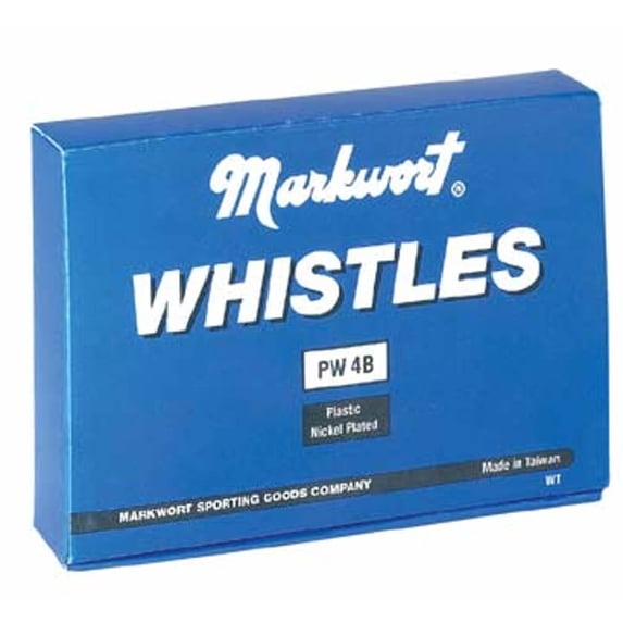 Markwort 2 3/8in Plastic Whistle - Black (12 Pack)
