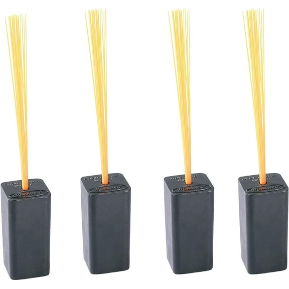 Markwort 4 Pack Black Rubber Base Plug with Orange Bristle Indicator