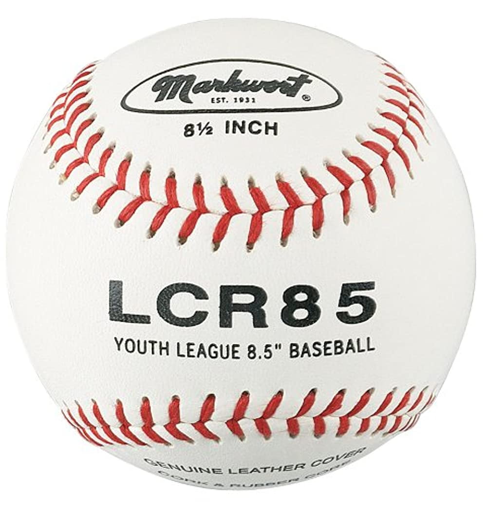 Markwort 8 1/2-Inch Junior Size Youth League Leather Cover Baseball (Dozen)