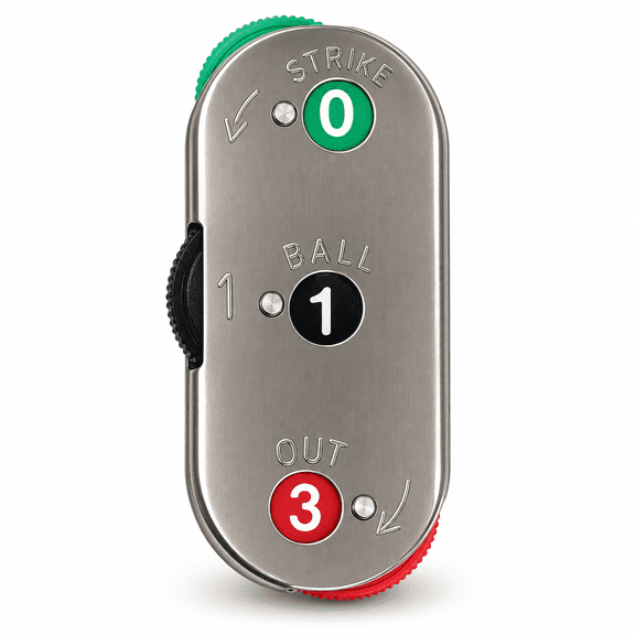 Markwort Metal 3-Dial Umpire Indicator Balls, Strikes & Outs