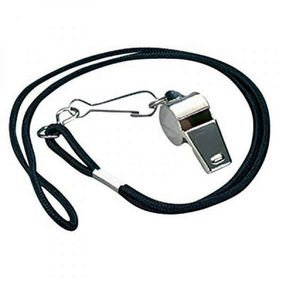 Markwort Black Whistle with Lanyard - Essential Sports Accessory