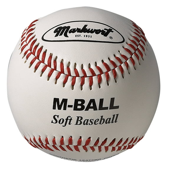 Markwort Soft Lightweight Baseball - 9" - 2.5oz - White (Dozen)