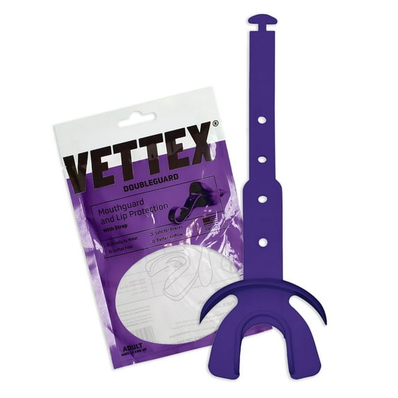 Markwort Vettex Doubleguard Mouthguard for Football - Adult, Purple