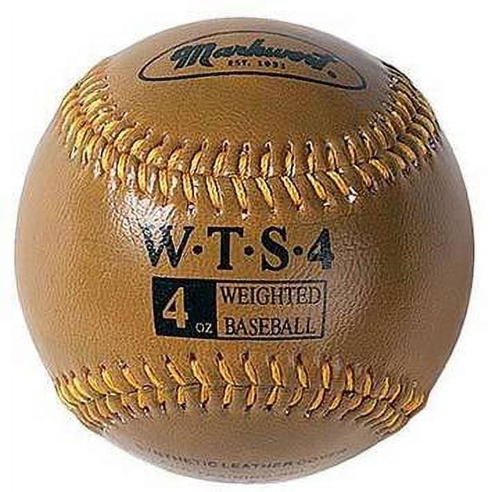 Markwort Weighted 9-Inch Baseballs-Leather Cover (Individually Boxed) Gold 9 oz Ounce Weighted Strength TRAINING Ball Pitcher Pitching