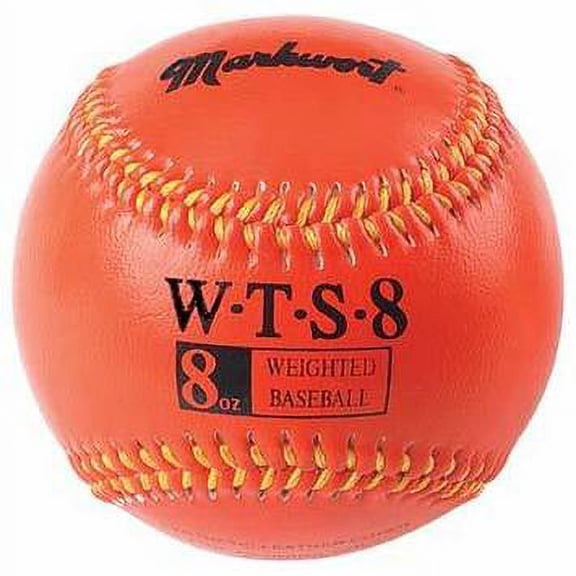 Markwort Weighted Baseball with Synthetic Cover, 8 Ounces