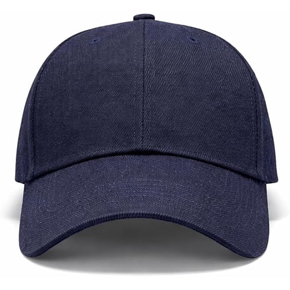 Markwort Wool Blend Baseball Cap – Winter Hat, Navy – Adjustable Cold Weather Cap - Medium/Large