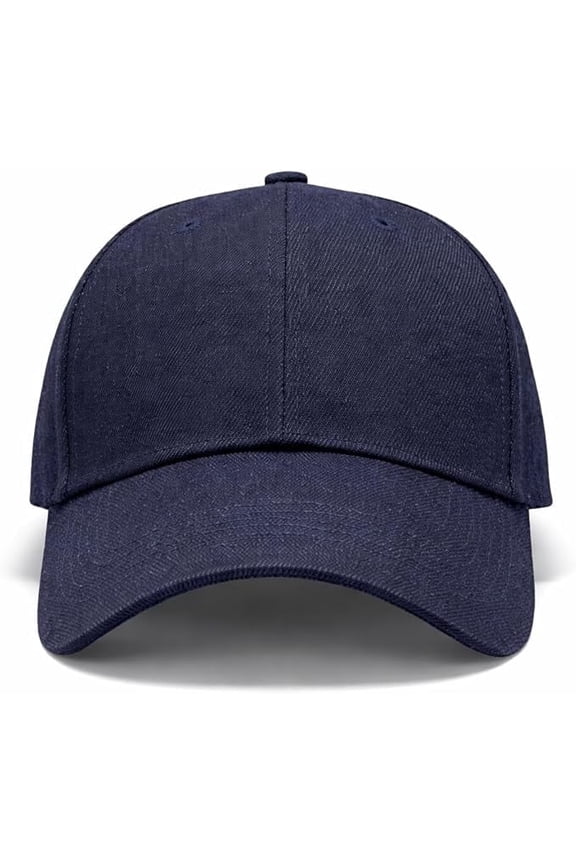 Wool Blend Baseball Cap – Winter Hat, Navy – Adjustable Cold Weather Cap - Medium/Large