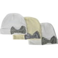thumbnail image 1 of Marky G Apparel 100% Cotton Baby Rib Bow Cap (Pack of 3), 1 of 1