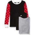 thumbnail image 1 of Marky G Apparel Baby 100% Cotton Long Sleeve Pajama Top (Pack of 3), 1 of 1