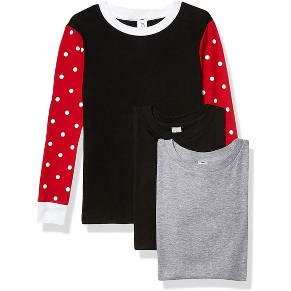 Marky G Apparel Baby 100% Cotton Long Sleeve Pajama Top (Pack of 3)