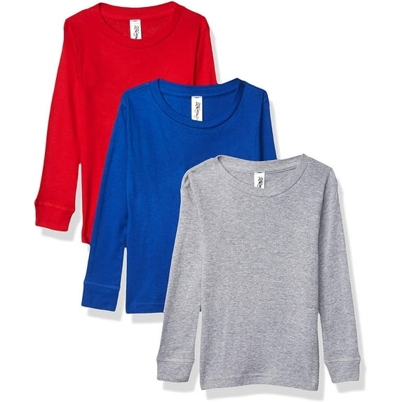 Marky G Apparel Baby 100% Cotton Long Sleeve Pajama Top (Pack of 3)