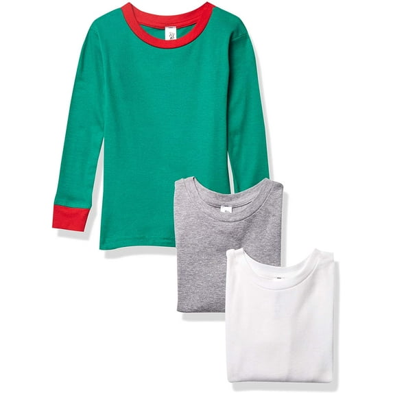Marky G Apparel Baby 100% Cotton Long Sleeve Pajama Top (Pack of 3)