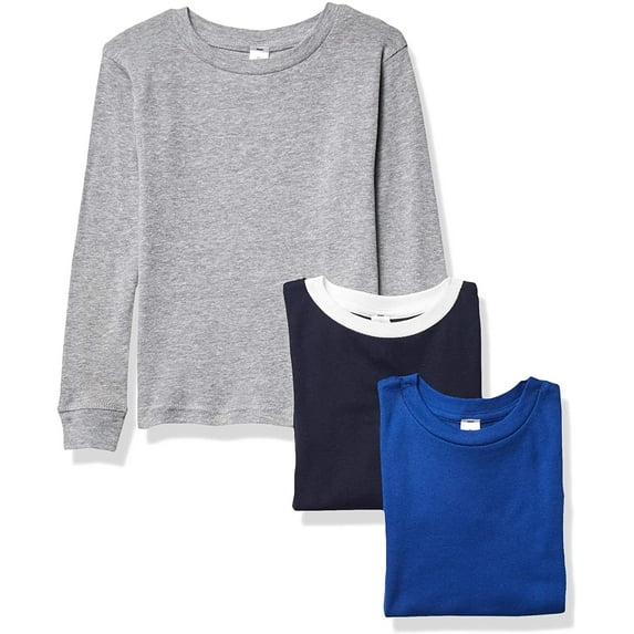 Marky G Apparel Baby 100% Cotton Long Sleeve Pajama Top (Pack of 3)