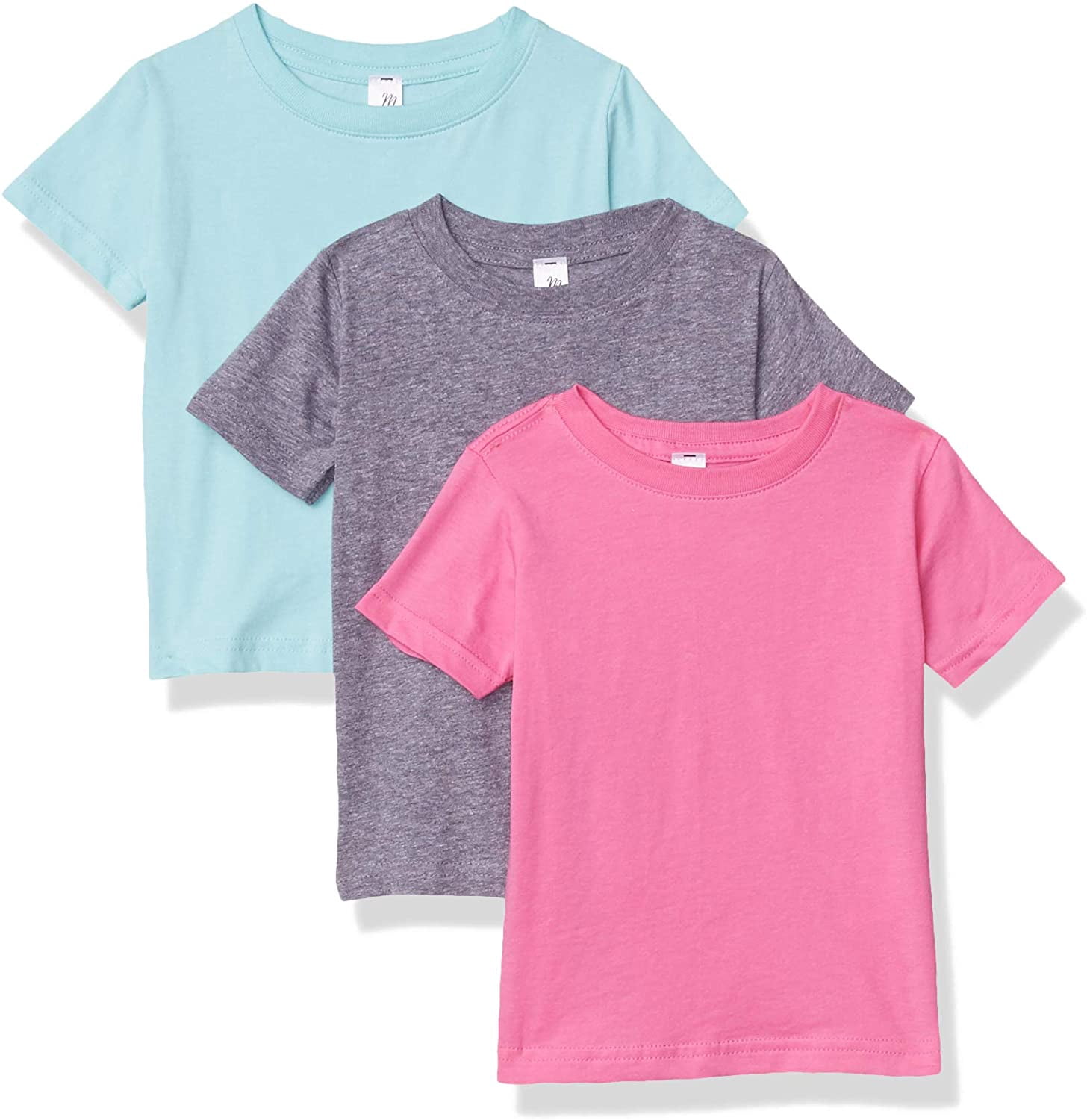 Marky G Apparel Baby Fine Jersey Short-Sleeve Crew-Neck T-Shirt (Pack of 3)