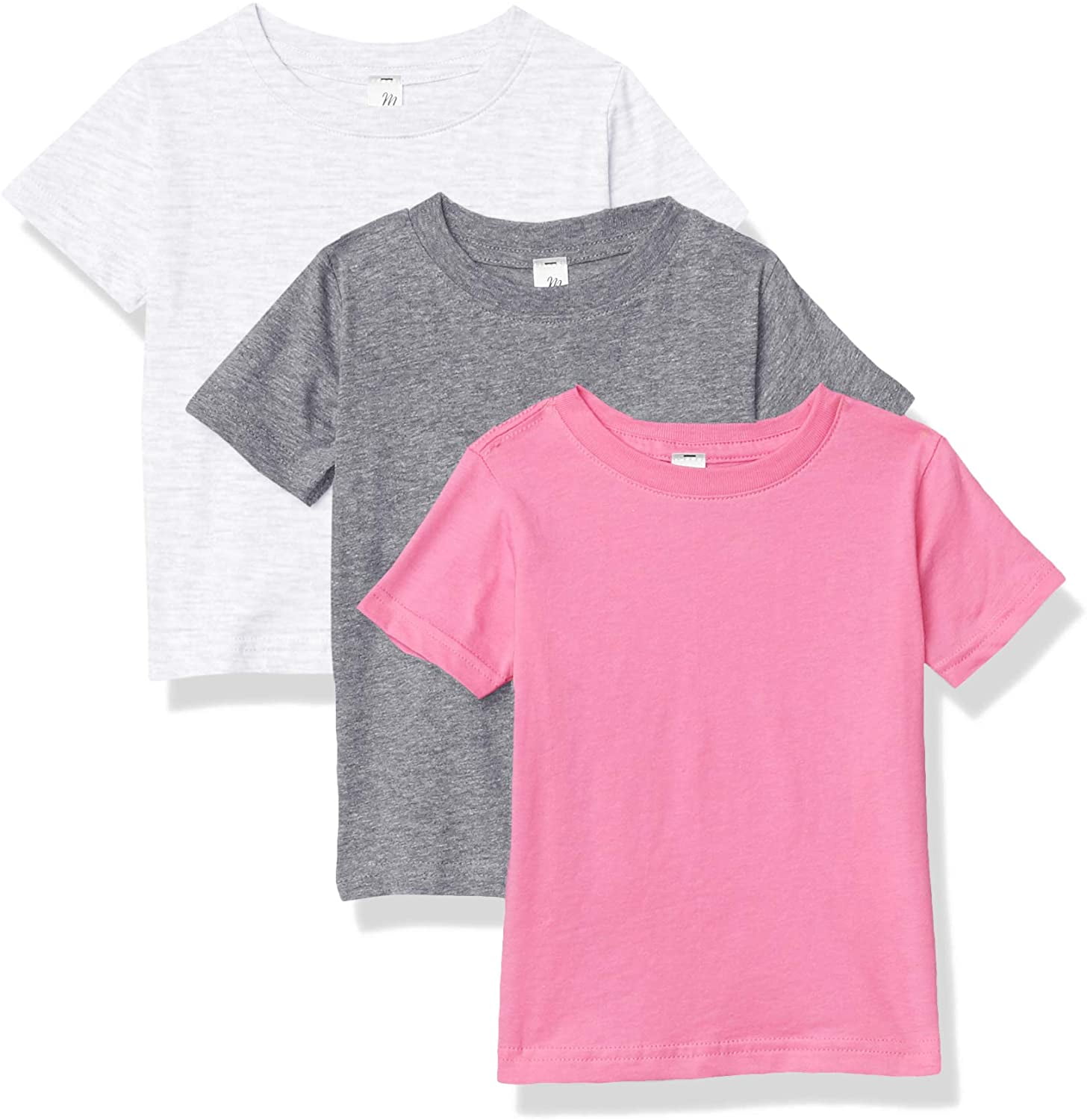 Marky G Apparel Baby Fine Jersey Short-Sleeve Crew-Neck T-Shirt (Pack of 3)