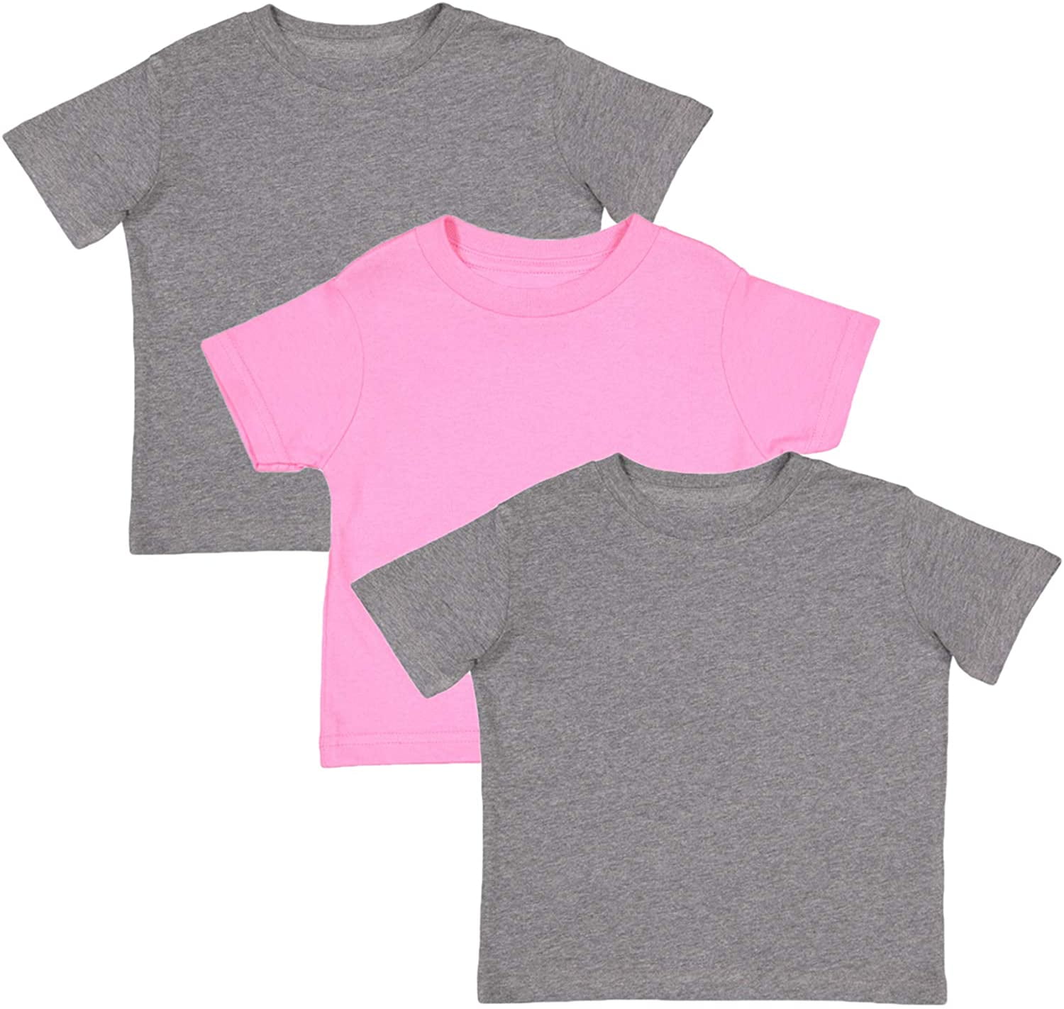 Marky G Apparel Baby Fine Jersey Short-Sleeve Crew-Neck T-Shirt (Pack of 3)