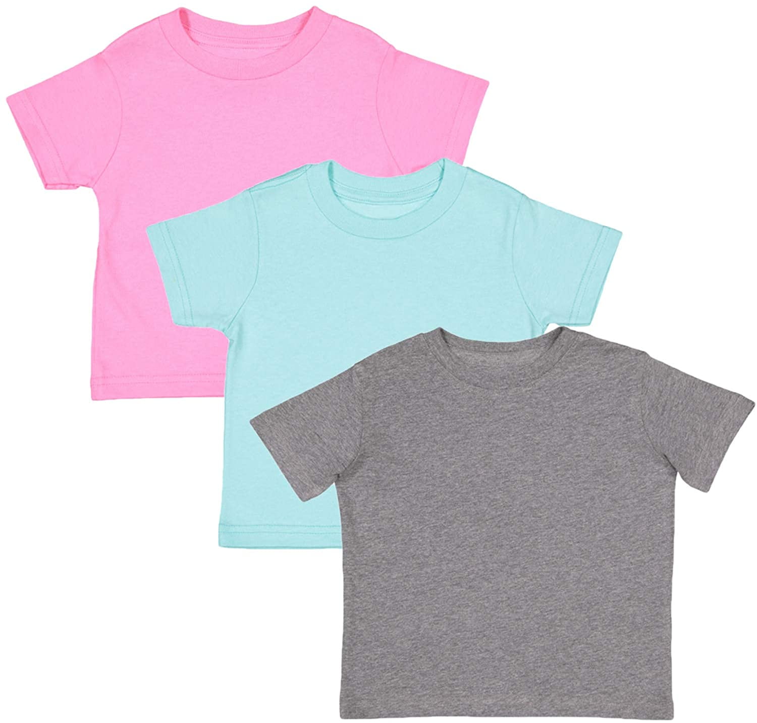 Marky G Apparel Baby Fine Jersey Short-Sleeve Crew-Neck T-Shirt (Pack of 3)