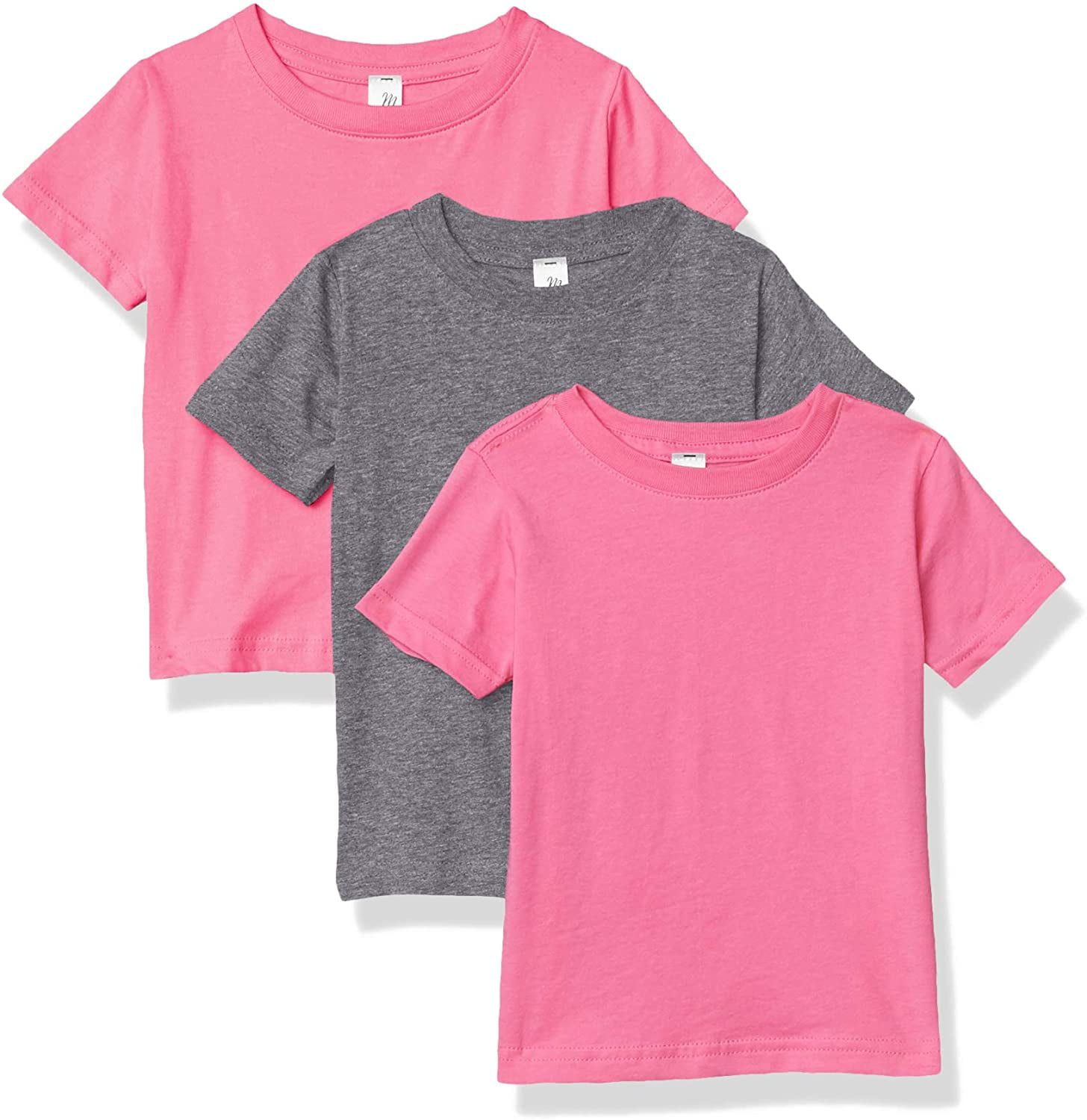 Marky G Apparel Baby Fine Jersey Short-Sleeve Crew-Neck T-Shirt (Pack of 3)