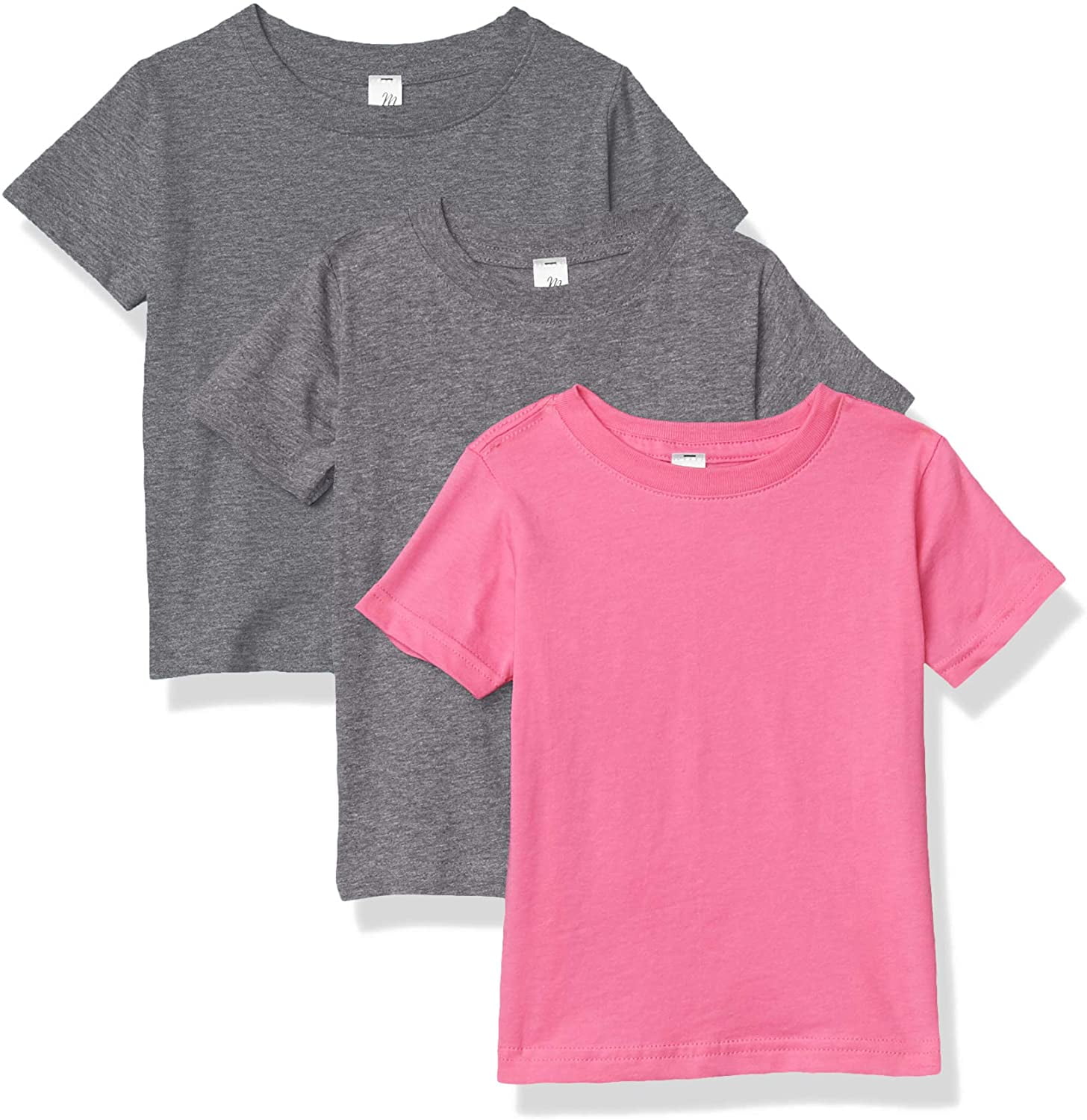 Marky G Apparel Baby Fine Jersey Short-Sleeve Crew-Neck T-Shirt (Pack of 3)