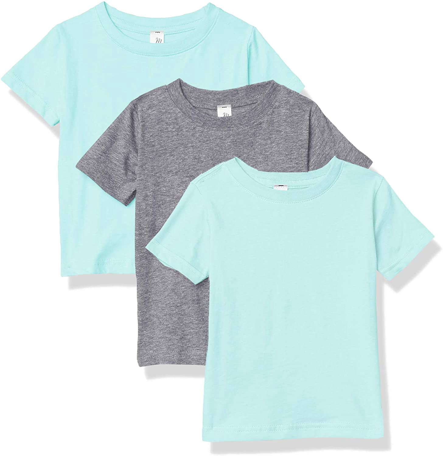 Marky G Apparel Baby Fine Jersey Short-Sleeve Crew-Neck T-Shirt (Pack of 3)
