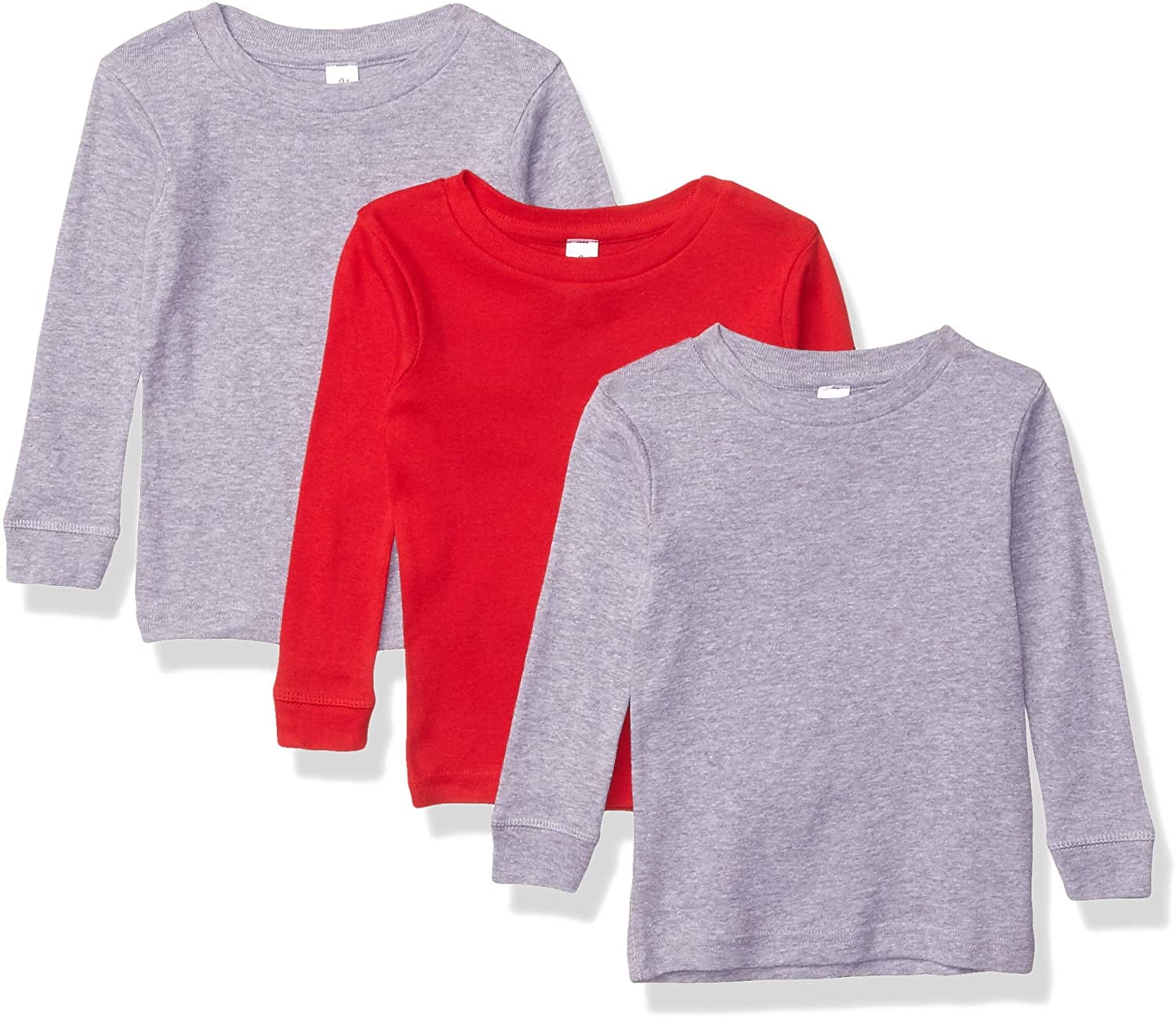 Marky G Apparel Baby Long Sleeve Round Neck Pajama Top (Pack of 3)