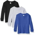 thumbnail image 1 of Marky G Apparel Baby Long Sleeve Round Neck Pajama Top (Pack of 3), 1 of 1