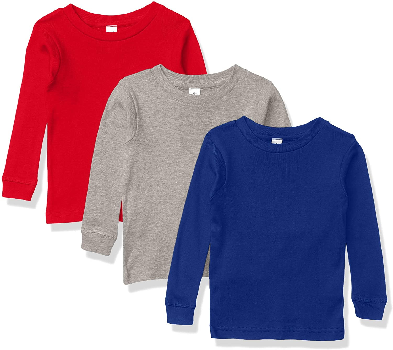 Marky G Apparel Baby Long Sleeve Round Neck Pajama Top (Pack of 3)