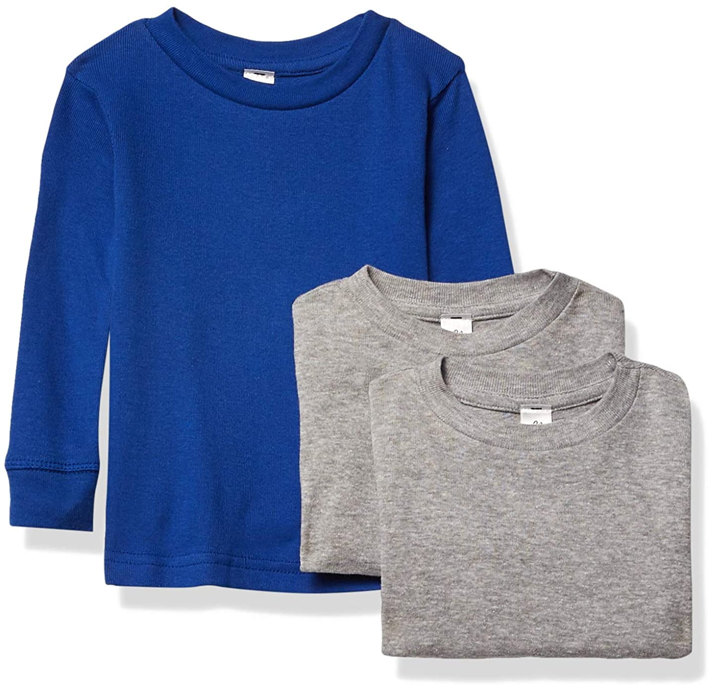 Marky G Apparel Baby Long Sleeve Round Neck Pajama Top (Pack of 3)